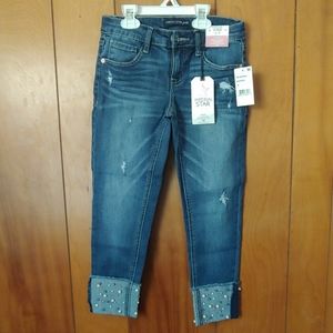 Girls cropped jeans